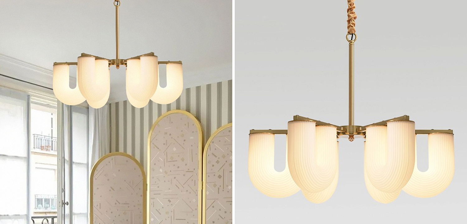 Люстра Berthe Arch Chandelier 6 плафонов Люстра Berthe Arch Chandelier 6 плафонов - Loft-Concept в Волгограде