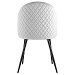 Мягкий стул в сером велюре Miruna Chair варинант исполнения - 3 | Loft Concept в Волгограде