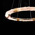 Люстра в форме кольца с золотым декором Warm Heavenly Light варинант исполнения - 6 | Loft Concept в Волгограде