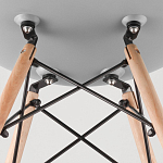 Пластиковый стул на ножках из массива бука Eames Mint варинант исполнения - 8 | Loft Concept в Волгограде