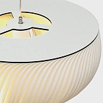 Подвесной светильник с белыми изящными декоративными лепестками Volumetric Petal Lamp варинант исполнения - 9 | Loft Concept в Волгограде