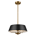 Подвесной светильник с конусовидным металлическим абажуром черного цвета Kichler варинант исполнения - 2 | Loft Concept в Волгограде