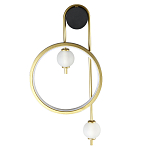 Бра с круглой рамкой и стеклянными белыми шарами B.LUX C Ball варинант исполнения - 1 | Loft Concept в Волгограде