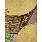 Столик приставной с цветочной резной фактурой Madagascar варинант исполнения - 2 | Loft Concept в Волгограде