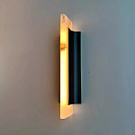 Бра вертикальное с мраморными рассеивателями на черном корпусе Gutter варинант исполнения - 2 | Loft Concept в Волгограде