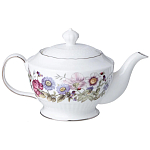 Чайный сервиз из фарфора с рисунком цветов на 6 персон 14 предметов Garden Whisper Porcelain Set  варинант исполнения - 1 | Loft Concept в Волгограде