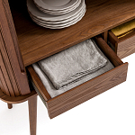 Буфет с двумя раздвижными дверцами Toinette Brown Wooden Cupboard варинант исполнения - 5 | Loft Concept в Волгограде