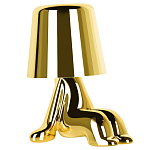 Настольная лампа фигурная цвета золото с гладким абажуром Высота 16 см Sophia варинант исполнения - 2 | Loft Concept в Волгограде