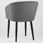 Мягкое кресло на металлических ножках Shaggy Dark Grey варинант исполнения - 4 | Loft Concept в Волгограде