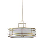 Подвесной светильник цвета латунь с белым матовым плафоном с геометрическим рисунком Feiss варинант исполнения - 1 | Loft Concept в Волгограде