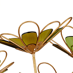 Люстра золотого цвета в форме цветка Hanging Flowers варинант исполнения - 2 | Loft Concept в Волгограде