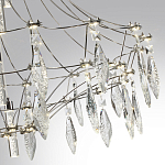 Люстра подвесная из металла с хрустальными прозрачными подвесками Quasar 81 варинант исполнения - 13 | Loft Concept в Волгограде