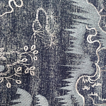 Мебельная ткань Вышивка серый цвет 130 см T2-39 варинант исполнения - 2 | Loft Concept в Волгограде