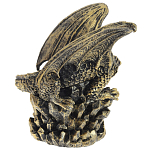 Декоративная статуэтка Дракон со стеклянным шаром Dragon and Glass Ball Gold Black варинант исполнения - 4 | Loft Concept в Волгограде