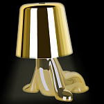 Настольная лампа фигурная цвета золото с гладким абажуром Высота 16 см Sophia варинант исполнения - 7 | Loft Concept в Волгограде