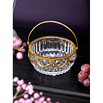 Корзиночка из прозрачного стекла с бронзовой ручкой Eden Garden варинант исполнения - 3 | Loft Concept в Волгограде