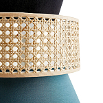 Бра с плетеным декором из ротанга Bonnie Wicker Blue Wall Lamp варинант исполнения - 3 | Loft Concept в Волгограде