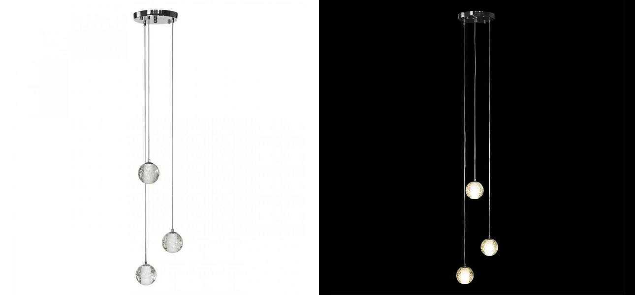 Каскадная Светодиодная Люстра Bocci 3 шара Led Crystal Glass Каскадная Светодиодная Люстра Bocci 3 шара Led Crystal Glass - Loft-Concept в Волгограде