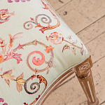 Стул из массива бука светло-зеленый с растительным орнаментом Raffael Angel Green Chair варинант исполнения - 4 | Loft Concept в Волгограде