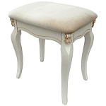 Пуф из массива дерева с велюровой обивкой Pascal French Seating варинант исполнения - 1 | Loft Concept в Волгограде