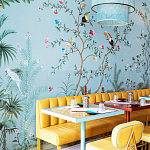 Обои ручная роспись Amazonia Duck Egg варинант исполнения - 5 | Loft Concept в Волгограде