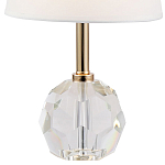 Настольная лампа с хрустальным основанием Manlio Round Crystal Lampshade Table Lamp варинант исполнения - 2 | Loft Concept в Волгограде