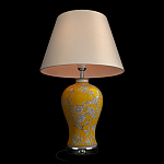 Настольная лампа желтая с изображением белых птиц Flight Among Acacia варинант исполнения - 4 | Loft Concept в Волгограде