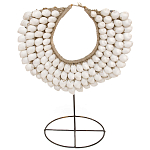 Этническое ожерелье из ракушек на подставке White Shells Necklace варинант исполнения - 1 | Loft Concept в Волгограде