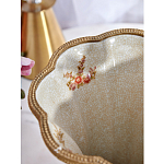 Ваза голубого цвета из фарфора с цветочным рисунком и бронзовой стрекозой Blue Garden варинант исполнения - 6 | Loft Concept в Волгограде