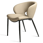 Стул обеденный кремовый из экокожи Futuristic Chair варинант исполнения - 1 | Loft Concept в Волгограде