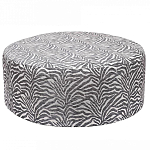 Пуф круглый с принтом Beige Jacquard варинант исполнения - 1 | Loft Concept в Волгограде