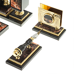 Настольный письменный набор из яшмы и долерита с декором в виде коня Manager Organizer варинант исполнения - 7 | Loft Concept в Волгограде