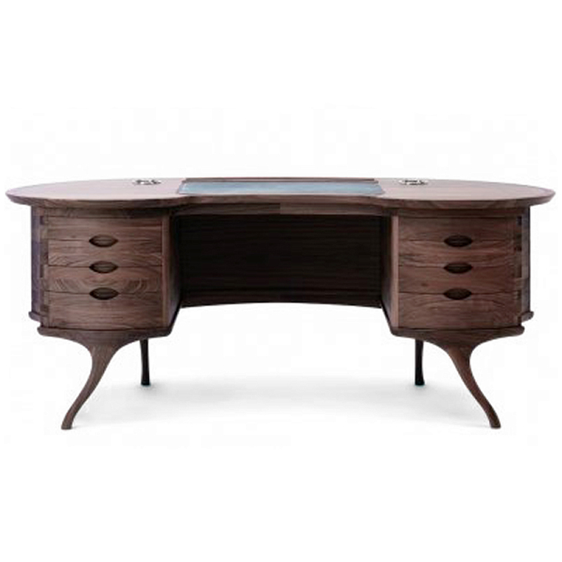 Дизайнерский письменный стол Bean Desk Орех Дизайнерский письменный стол Bean Desk Орех в Волгограде | Loft Concept