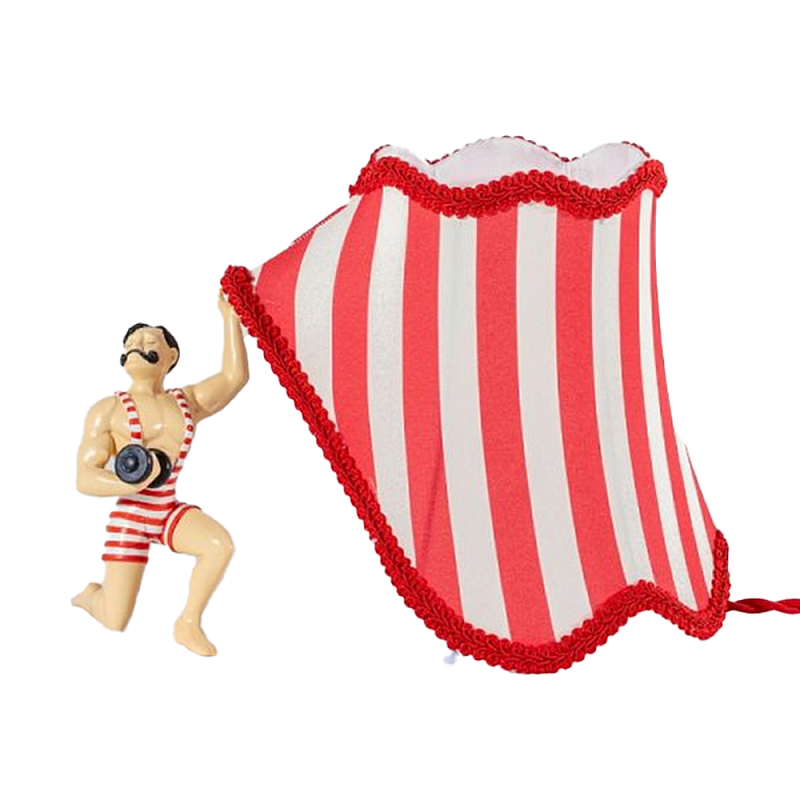 Настольная лампа Seletti Bruno Красный Белый Бежевый Настольная лампа Seletti Bruno Красный Белый Бежевый в Волгограде | Loft Concept
