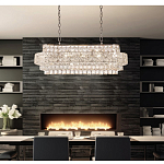 Люстра овальной формы хрустальная в неоклассическом стиле Majesty варинант исполнения - 8 | Loft Concept в Волгограде