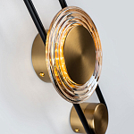 Бра со стеклянными плафонами в форме дисков Savio Brown Glass Disc Light варинант исполнения - 3 | Loft Concept в Волгограде