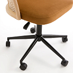 Офисное кресло из велюра и ротанга Eilwen Rattan Wicker Chair варинант исполнения - 5 | Loft Concept в Волгограде