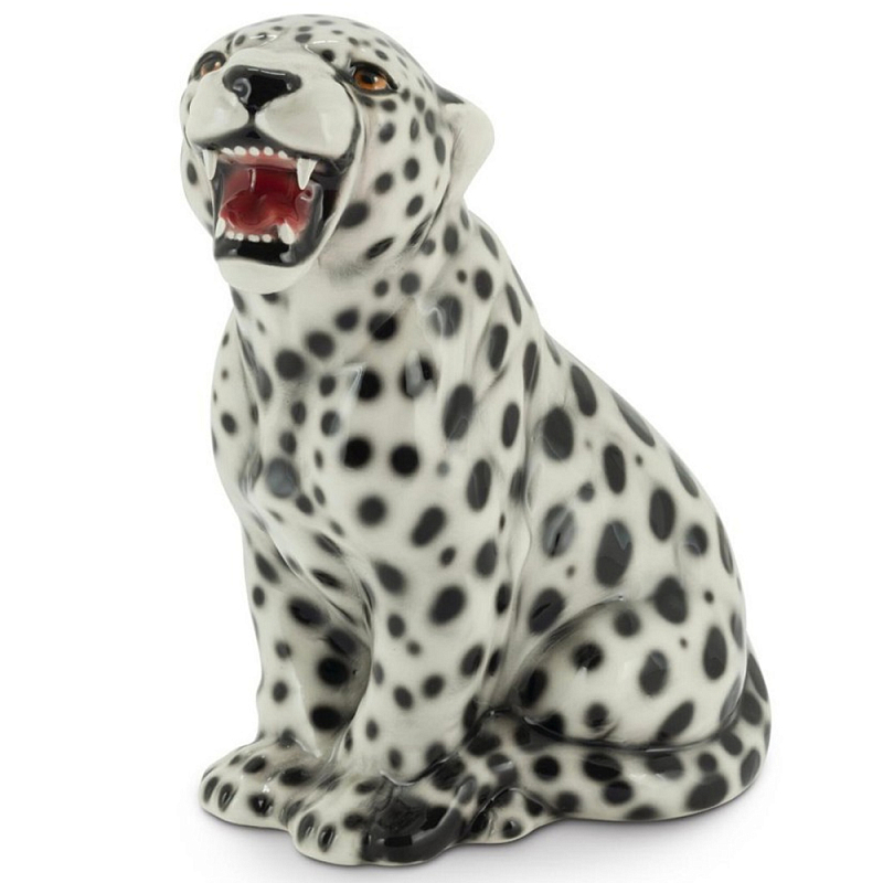 Статуэтка Cheetah Белый Черный Коричневый Статуэтка Cheetah Белый Черный Коричневый в Волгограде | Loft Concept