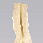 Торшер с изогнутым каркасом Golden Wave варинант исполнения - 3 | Loft Concept в Волгограде