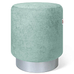 Пуф мятный велюр на металлическом основании Golden Belt варинант исполнения - 1 | Loft Concept в Волгограде