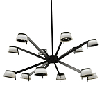 Люстра черного цвета на штанге Noir Supernova варинант исполнения - 1 | Loft Concept в Волгограде