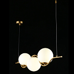 Люстра подвесная светодиодная Jagna 2 Gold and White варинант исполнения - 3 | Loft Concept в Волгограде