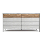 Комод 8 ящиков с подсветкой на рельефном фасаде Warm Industrial варинант исполнения - 1 | Loft Concept в Волгограде