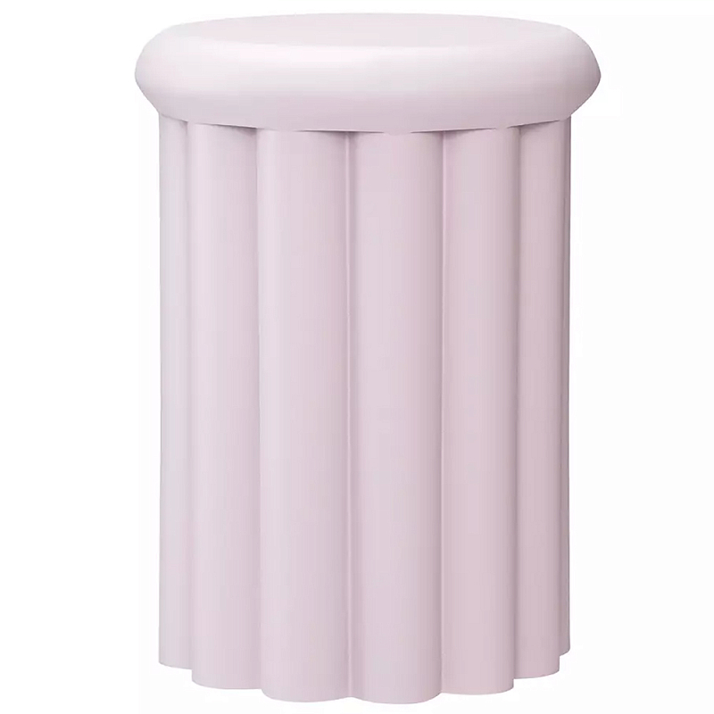 Столик приставной круглый с фактурным основанием Textured Table Base Синий Сиреневый в Волгограде | Loft Concept 