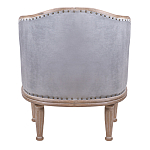 Кресло низкое с мягкой обивкой из велюра на 4-х деревянных ножках Emile Armchair grey варинант исполнения - 3 | Loft Concept в Волгограде