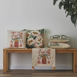 Подушка с цветочным принтом Blooming Elegance Rose варинант исполнения - 5 | Loft Concept в Волгограде