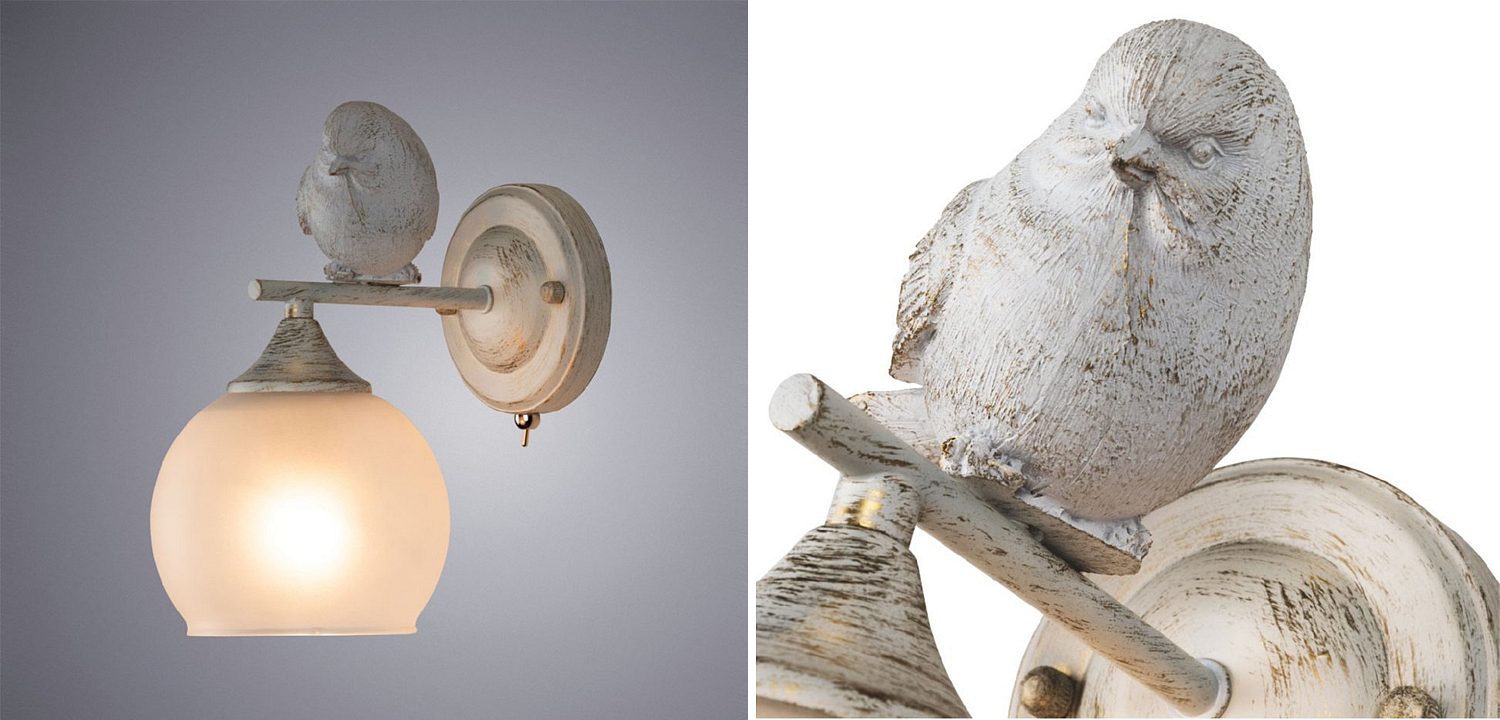Бра Provence Bird white Бра Provence Bird white - Loft-Concept в Волгограде
