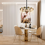 Люстра с прямоугольными хрустальными плафонами Glass Rectangles Gold Chandelier 60 варинант исполнения - 2 | Loft Concept в Волгограде