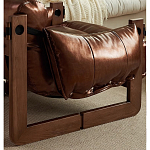 Кресло-диван кожаное на деревянном каркасе Medieval Furniture варинант исполнения - 6 | Loft Concept в Волгограде