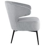 Современное мягкое кресло на металлических ножках Rakush Grey варинант исполнения - 5 | Loft Concept в Волгограде